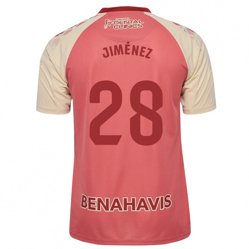 Danxen Enfant Maillot Alberto Jiménez #28 Rose Pâle Rouge Bleu Tenues Extérieur 2026/27 T-Shirt