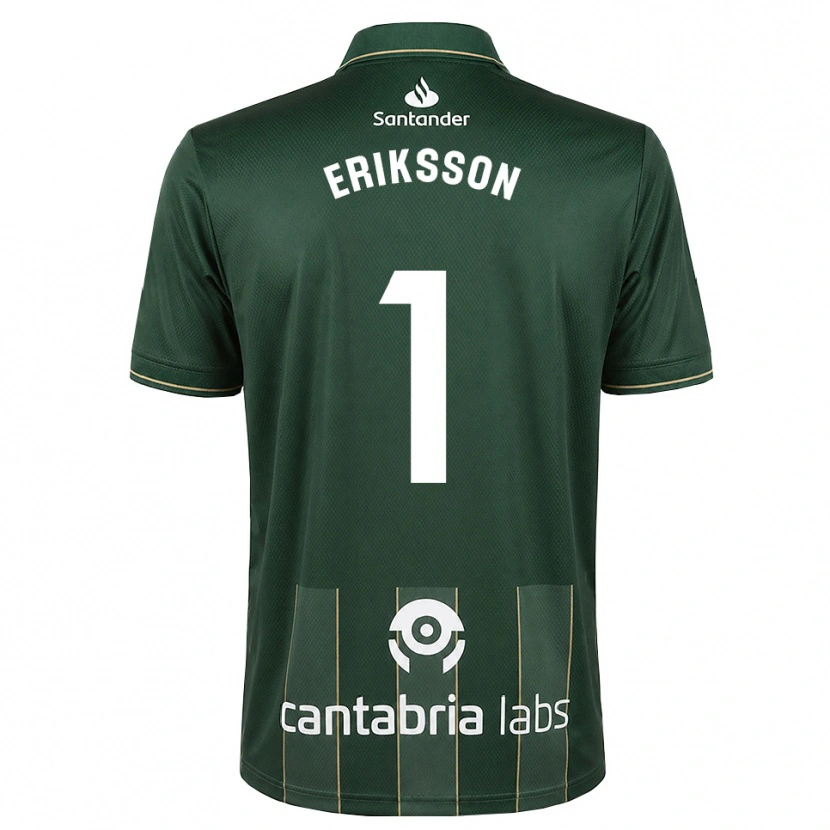 Danxen Enfant Maillot Simon Eriksson #1 Gris Ardoise Foncé Blanc Tenues Extérieur 2026/27 T-Shirt