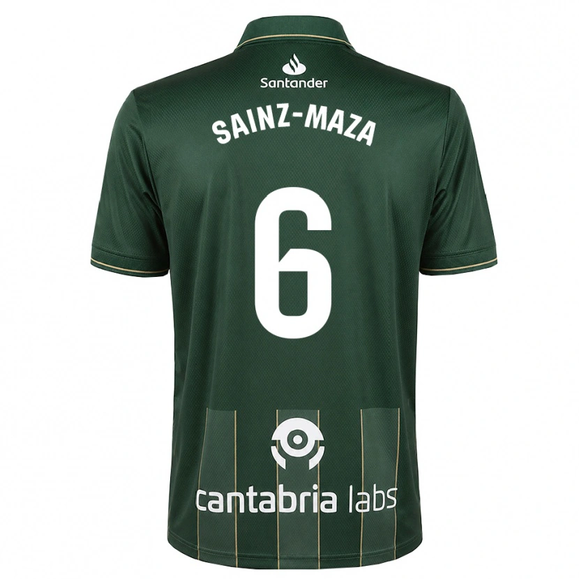 Danxen Enfant Maillot Íñigo Sainz-Maza #6 Gris Ardoise Foncé Blanc Tenues Extérieur 2026/27 T-Shirt