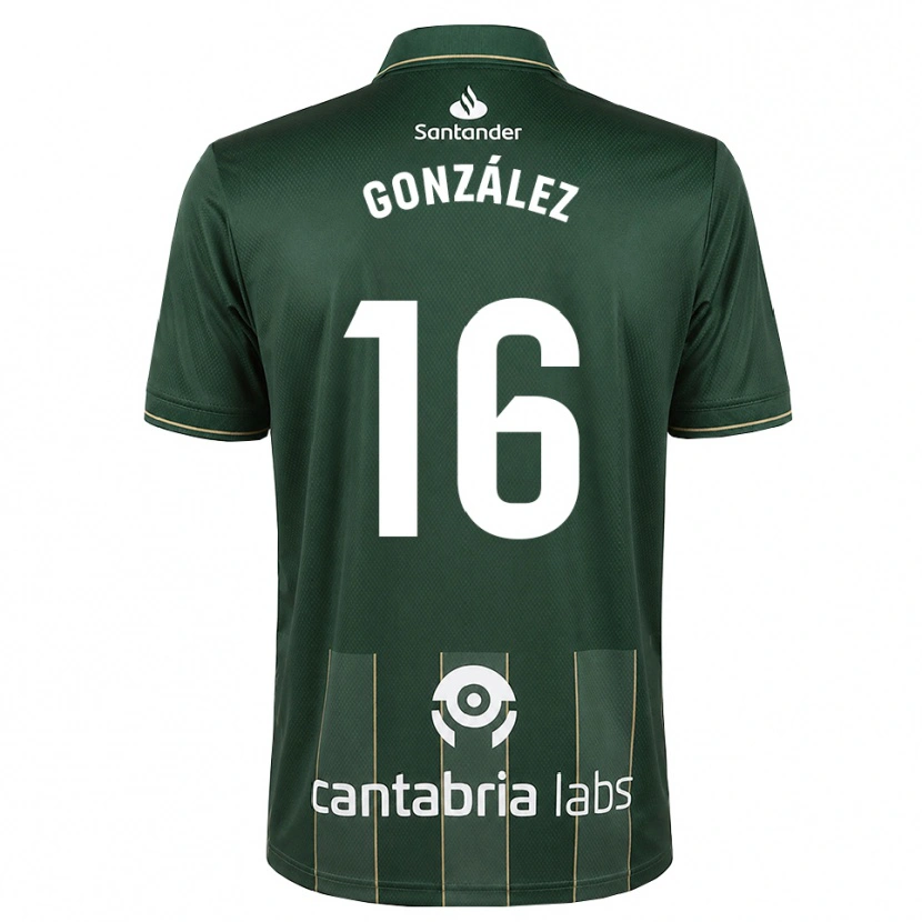 Danxen Enfant Maillot Facundo González #16 Gris Ardoise Foncé Blanc Tenues Extérieur 2026/27 T-Shirt