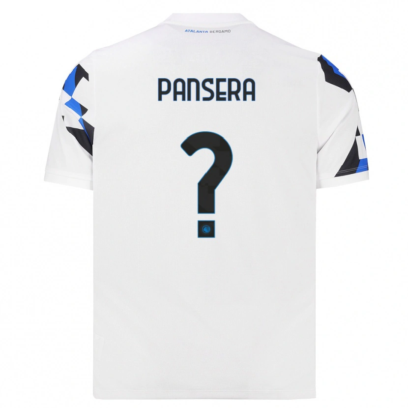 Danxen Enfant Maillot Davide Pansera #0 Blanc Rouge Bleu Tenues Extérieur 2026/27 T-Shirt