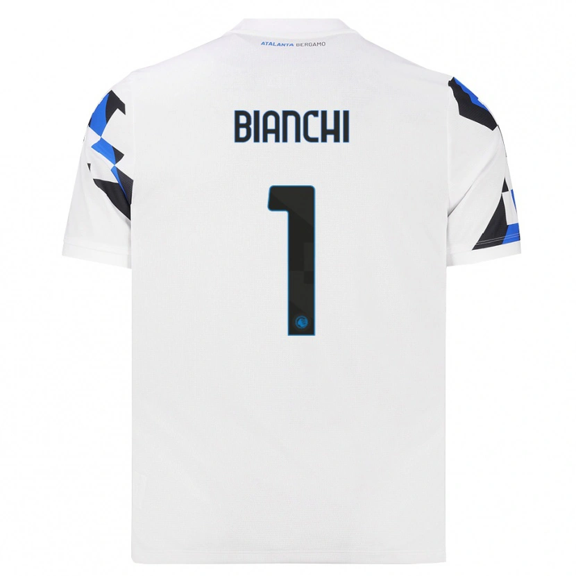Danxen Enfant Maillot Mattia Bianchi #1 Blanc Rouge Bleu Tenues Extérieur 2026/27 T-Shirt