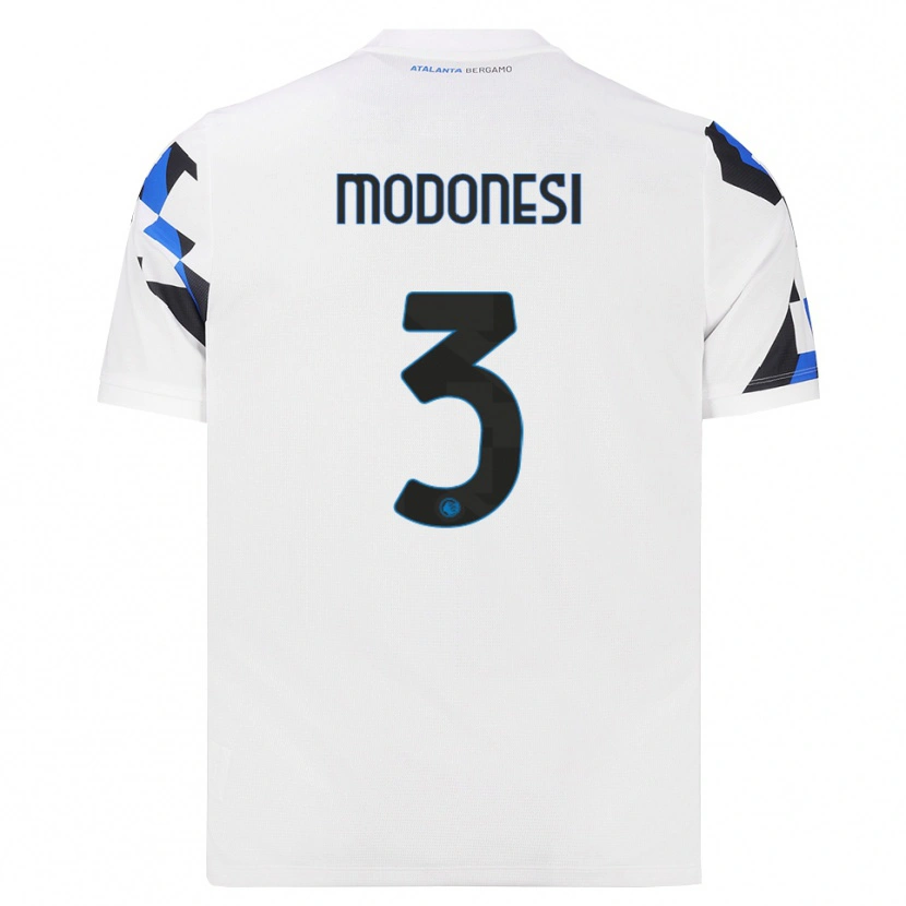 Danxen Enfant Maillot Giorgio Modonesi #3 Blanc Rouge Bleu Tenues Extérieur 2026/27 T-Shirt