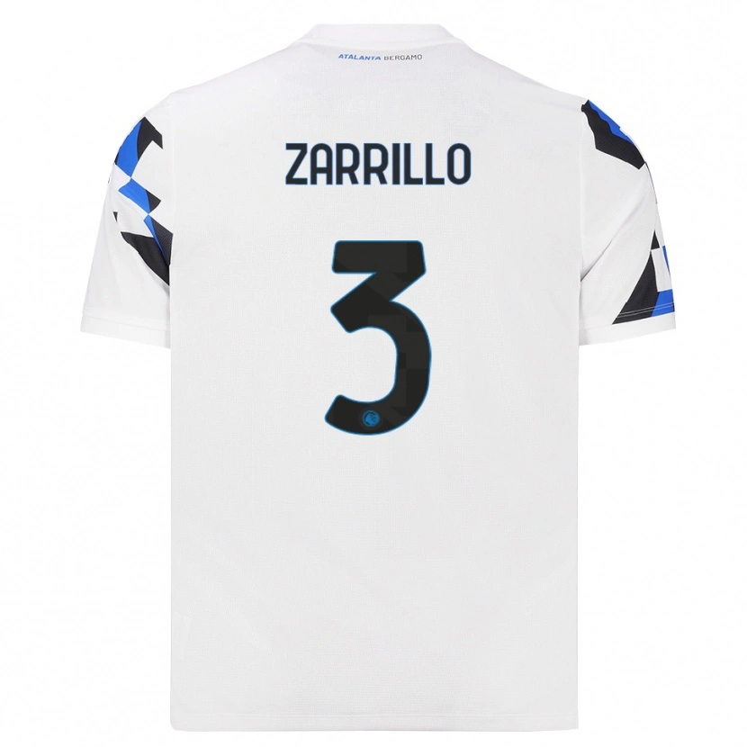 Danxen Enfant Maillot Antonio Zarrillo #3 Blanc Rouge Bleu Tenues Extérieur 2026/27 T-Shirt