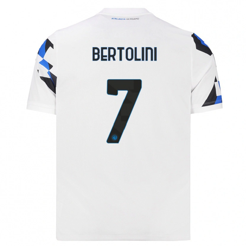 Danxen Enfant Maillot Gabriele Bertolini #7 Blanc Rouge Bleu Tenues Extérieur 2026/27 T-Shirt