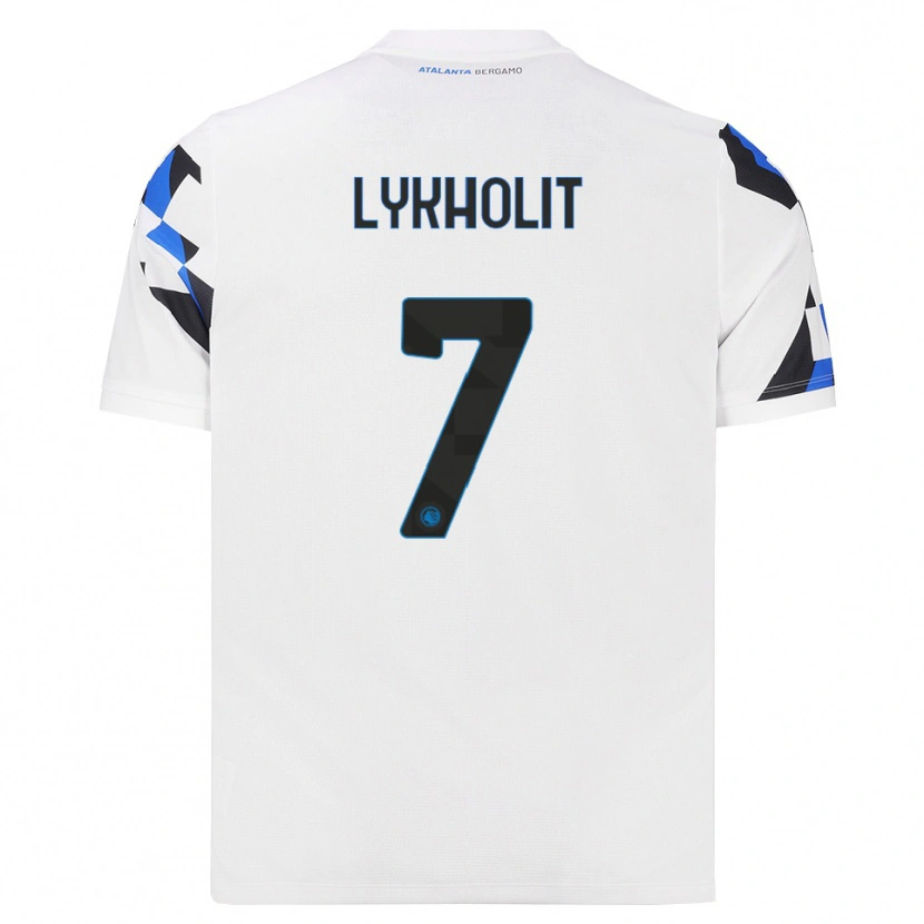Danxen Enfant Maillot Ivan Lykholit #7 Blanc Rouge Bleu Tenues Extérieur 2026/27 T-Shirt