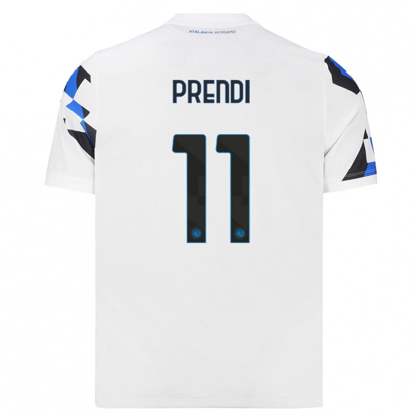 Danxen Enfant Maillot Samuel Prendi #11 Blanc Rouge Bleu Tenues Extérieur 2026/27 T-Shirt