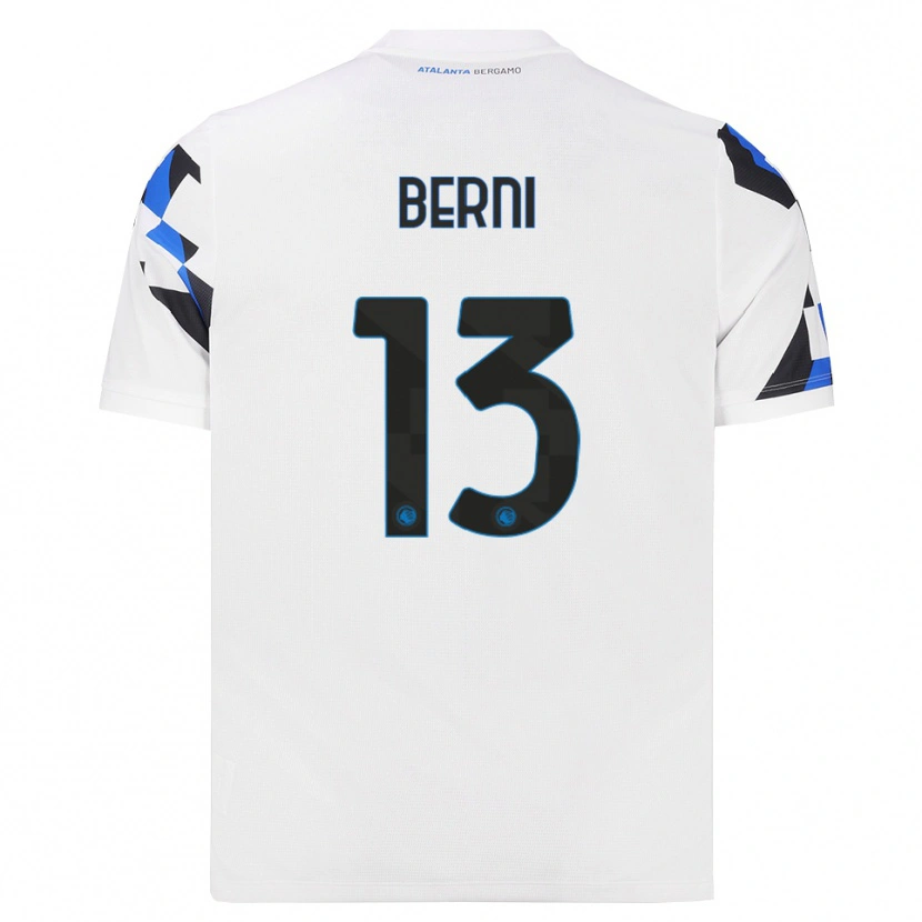 Danxen Enfant Maillot Matteo Berni #13 Blanc Rouge Bleu Tenues Extérieur 2026/27 T-Shirt