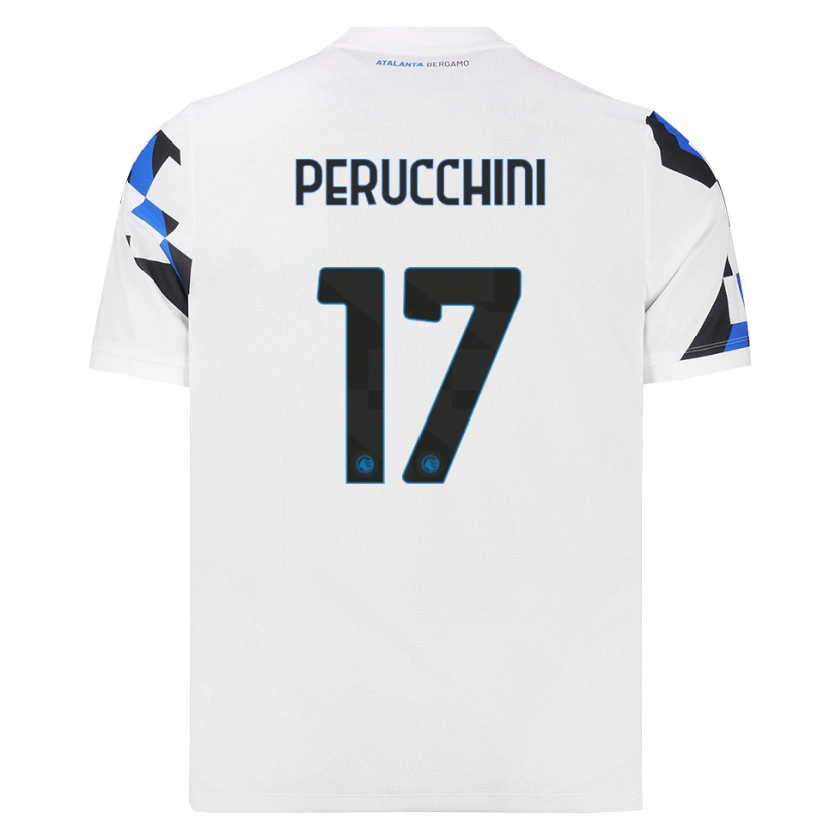 Danxen Enfant Maillot Simone Perucchini #17 Blanc Rouge Bleu Tenues Extérieur 2026/27 T-Shirt