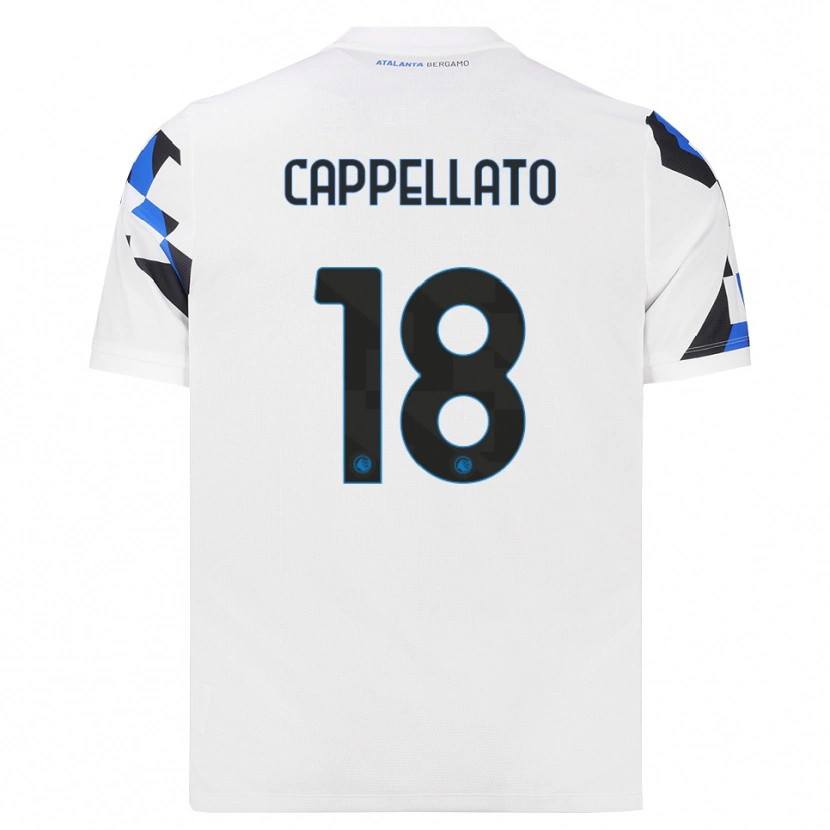 Danxen Enfant Maillot Nicola Cappellato #18 Blanc Rouge Bleu Tenues Extérieur 2026/27 T-Shirt
