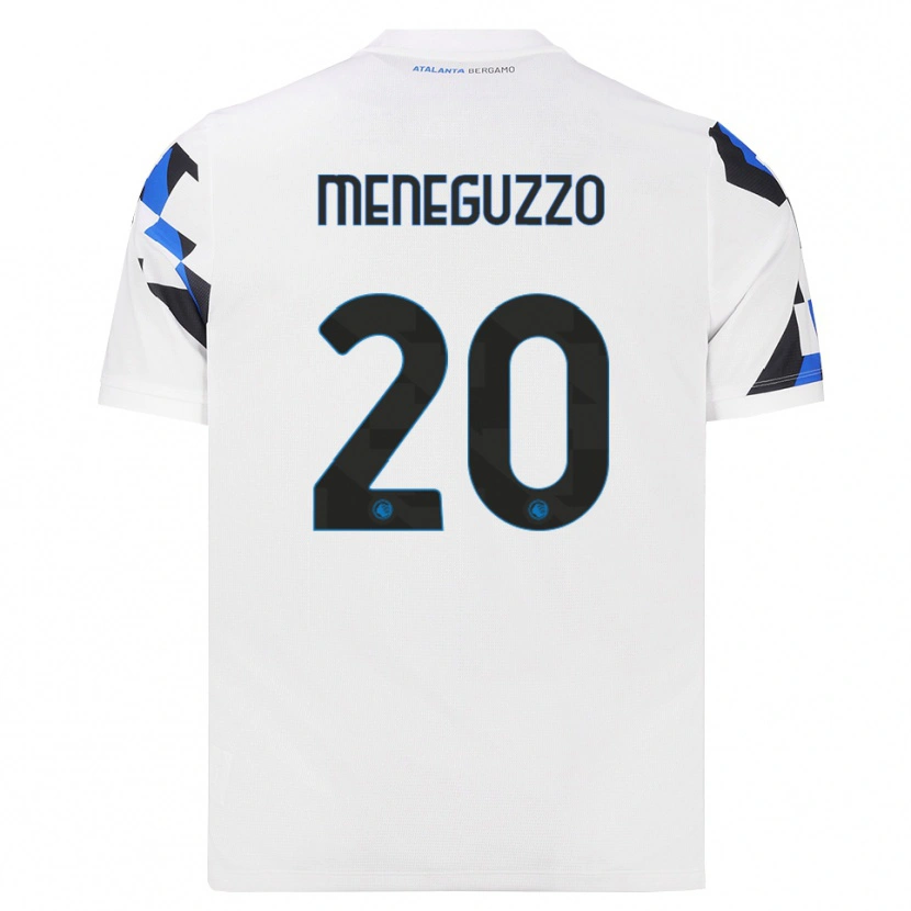 Danxen Enfant Maillot Davide Meneguzzo #20 Blanc Rouge Bleu Tenues Extérieur 2026/27 T-Shirt