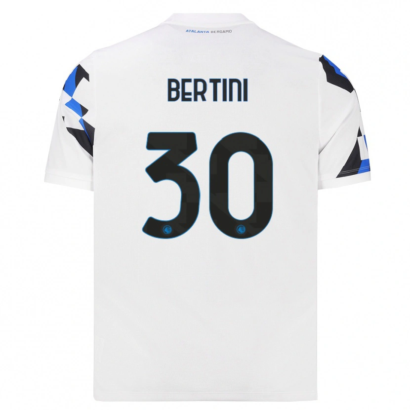 Danxen Enfant Maillot Tommaso Bertini #30 Blanc Rouge Bleu Tenues Extérieur 2026/27 T-Shirt