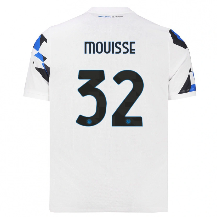 Danxen Enfant Maillot Samir Mouisse #32 Blanc Rouge Bleu Tenues Extérieur 2026/27 T-Shirt
