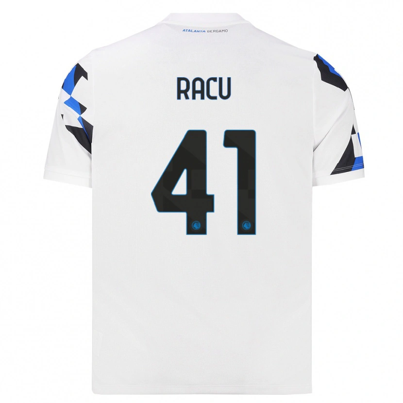 Danxen Enfant Maillot Andrei Racu #41 Blanc Rouge Bleu Tenues Extérieur 2026/27 T-Shirt