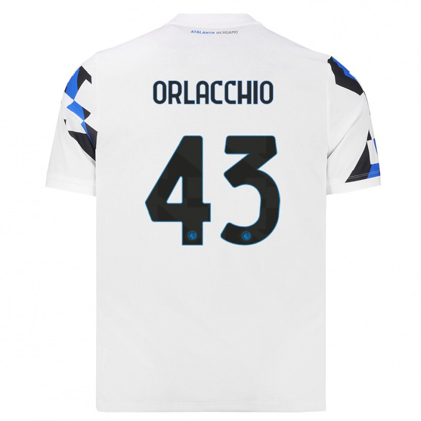 Danxen Enfant Maillot Angelo Orlacchio #43 Blanc Rouge Bleu Tenues Extérieur 2026/27 T-Shirt