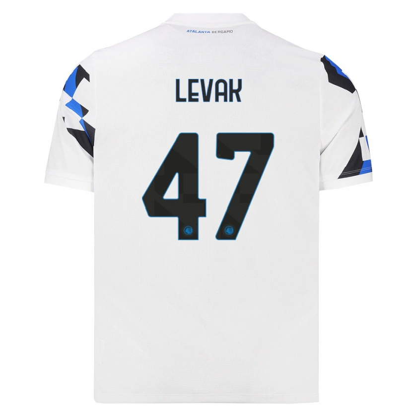 Danxen Enfant Maillot Sergej Levak #47 Blanc Rouge Bleu Tenues Extérieur 2026/27 T-Shirt