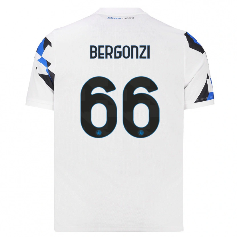 Danxen Enfant Maillot Federico Bergonzi #66 Blanc Rouge Bleu Tenues Extérieur 2026/27 T-Shirt