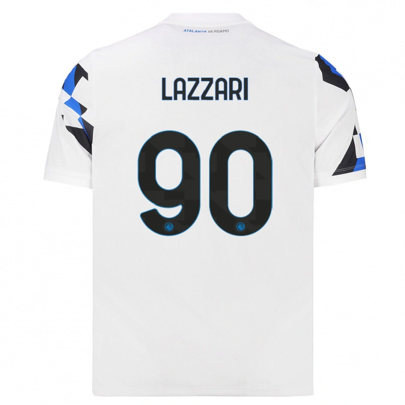 Danxen Enfant Maillot Ilaria Lazzari #90 Blanc Rouge Bleu Tenues Extérieur 2026/27 T-Shirt