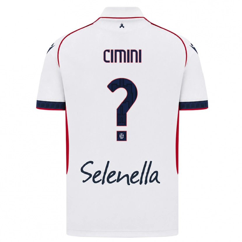 Danxen Enfant Maillot Linda Tucceri Cimini #0 Blanc Rouge Bleu Roi Tenues Extérieur 2026/27 T-Shirt