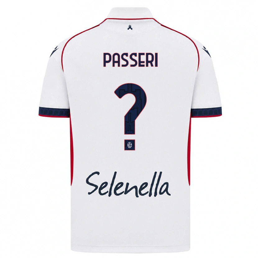 Danxen Enfant Maillot Angela Passeri #0 Blanc Rouge Bleu Roi Tenues Extérieur 2026/27 T-Shirt