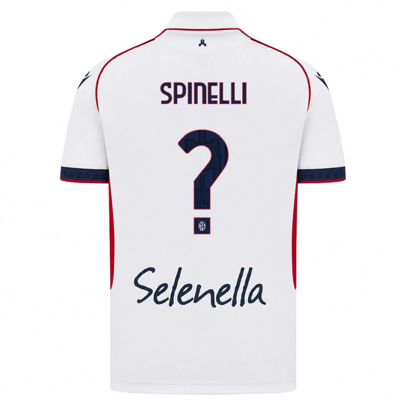 Danxen Enfant Maillot Giorgia Spinelli #0 Blanc Rouge Bleu Roi Tenues Extérieur 2026/27 T-Shirt