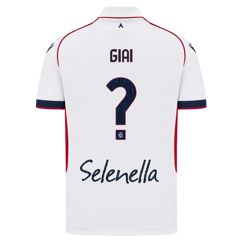 Danxen Enfant Maillot Alice Giai #0 Blanc Rouge Bleu Roi Tenues Extérieur 2026/27 T-Shirt