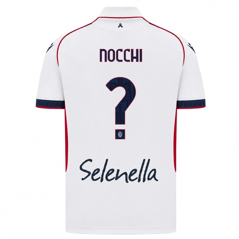 Danxen Enfant Maillot Isotta Nocchi #0 Blanc Rouge Bleu Roi Tenues Extérieur 2026/27 T-Shirt