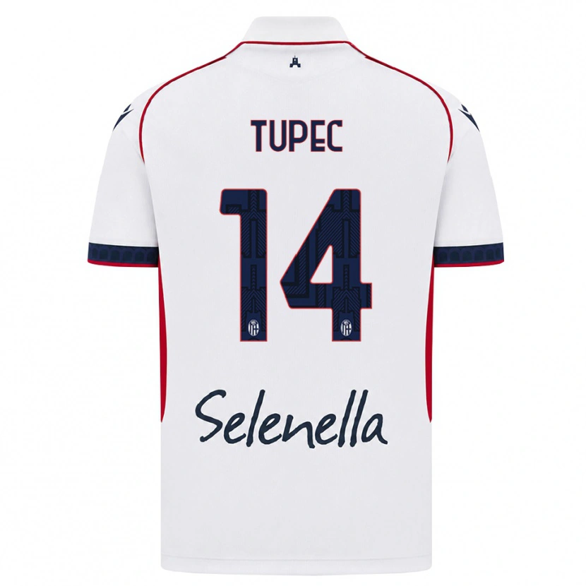 Danxen Enfant Maillot Leos Tupec #14 Blanc Rouge Bleu Roi Tenues Extérieur 2026/27 T-Shirt