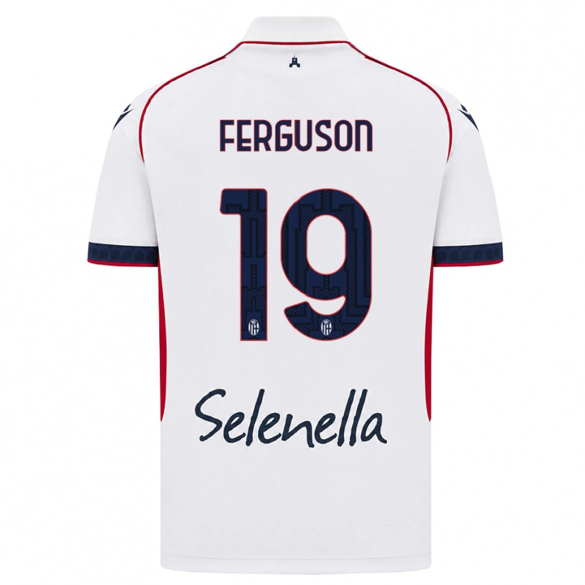Danxen Enfant Maillot Lewis Ferguson #19 Blanc Rouge Bleu Roi Tenues Extérieur 2026/27 T-Shirt