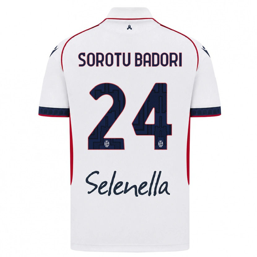 Danxen Enfant Maillot Kwesi Sorotu Badori #24 Blanc Rouge Bleu Roi Tenues Extérieur 2026/27 T-Shirt