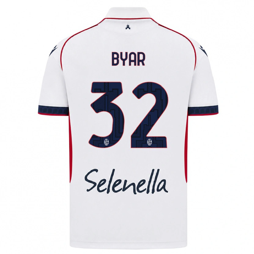 Danxen Enfant Maillot Naïm Byar #32 Blanc Rouge Bleu Roi Tenues Extérieur 2026/27 T-Shirt