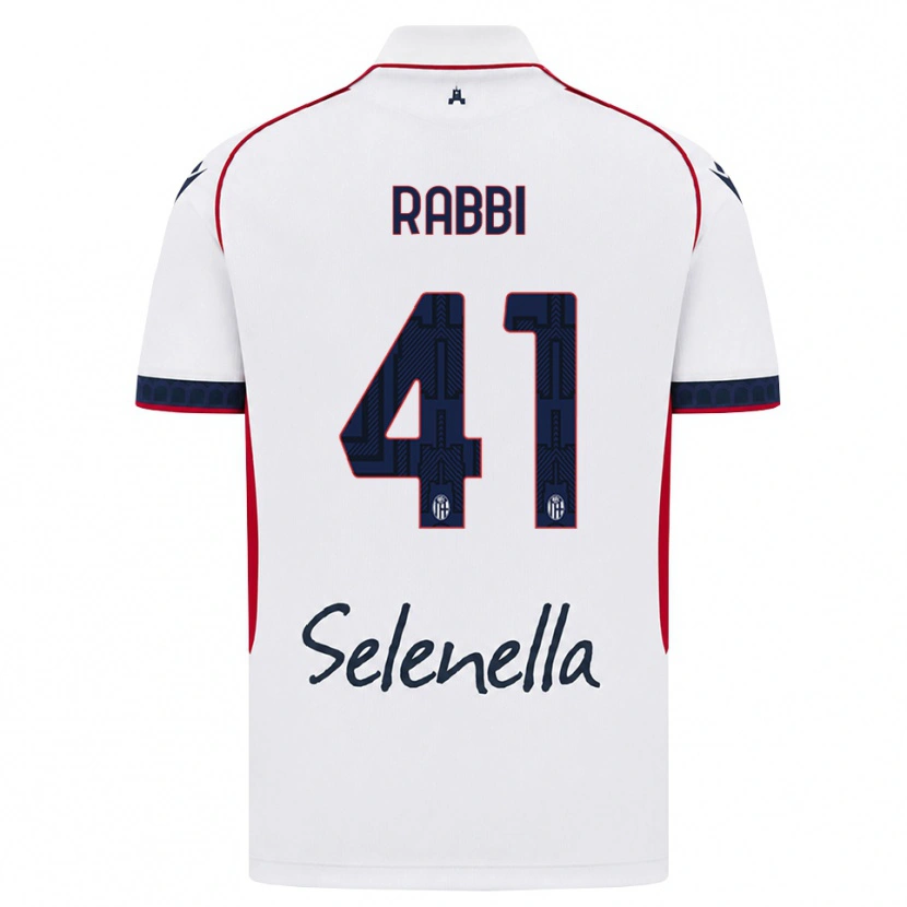 Danxen Enfant Maillot Giovanni Rabbi #41 Blanc Rouge Bleu Roi Tenues Extérieur 2026/27 T-Shirt