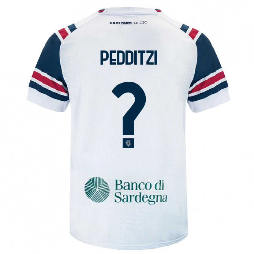 Danxen Enfant Maillot Simone Pedditzi #0 Blanc Rouge Vert Tenues Extérieur 2026/27 T-Shirt
