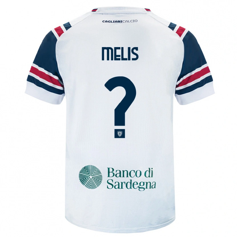 Danxen Enfant Maillot Gabriele Melis #0 Blanc Rouge Vert Tenues Extérieur 2026/27 T-Shirt