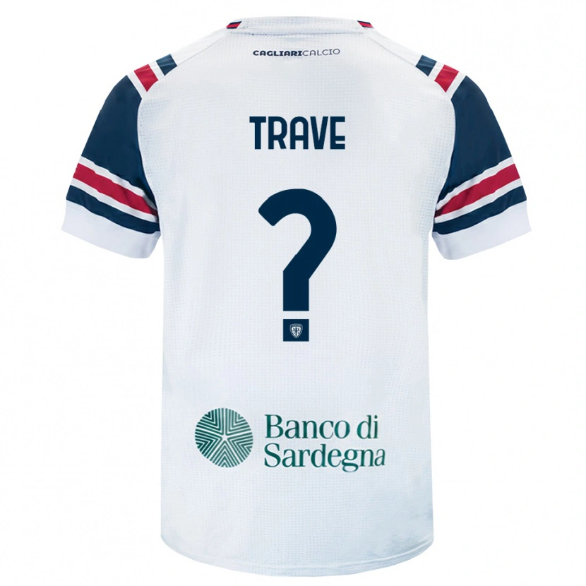 Danxen Enfant Maillot Robert Trave #0 Blanc Rouge Vert Tenues Extérieur 2026/27 T-Shirt