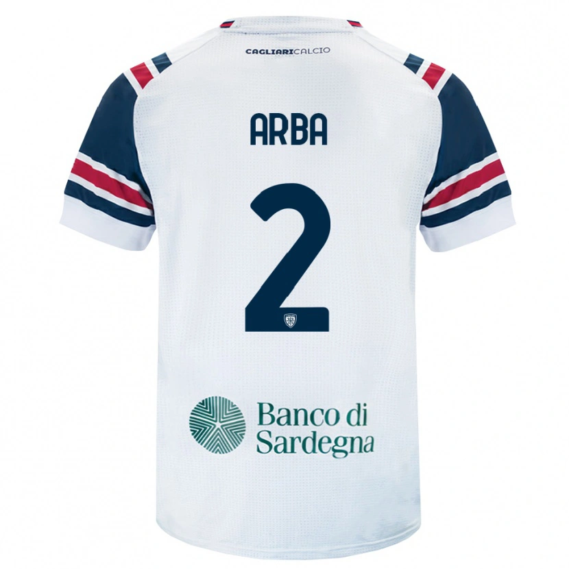 Danxen Enfant Maillot Federico Arba #2 Blanc Rouge Vert Tenues Extérieur 2026/27 T-Shirt