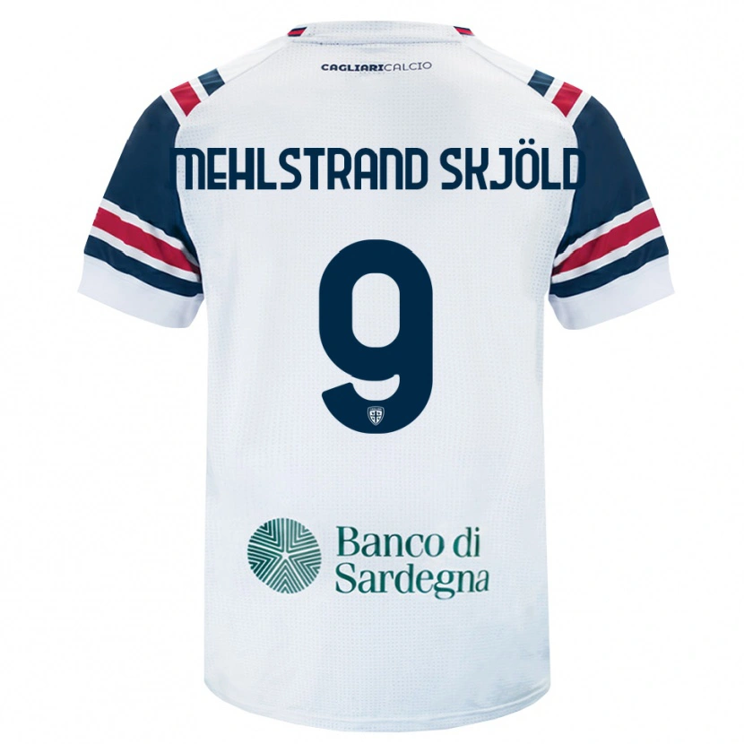 Danxen Enfant Maillot William Mehlstrand Skjöld #9 Blanc Rouge Vert Tenues Extérieur 2026/27 T-Shirt
