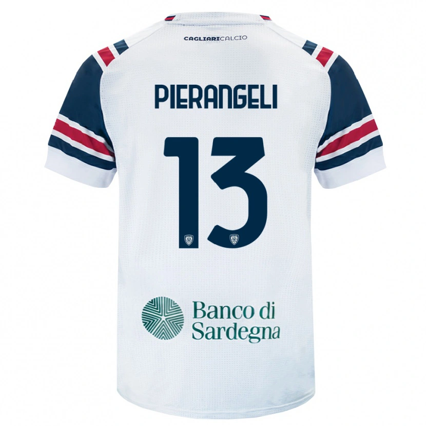 Danxen Enfant Maillot Luis Pierangeli #13 Blanc Rouge Vert Tenues Extérieur 2026/27 T-Shirt