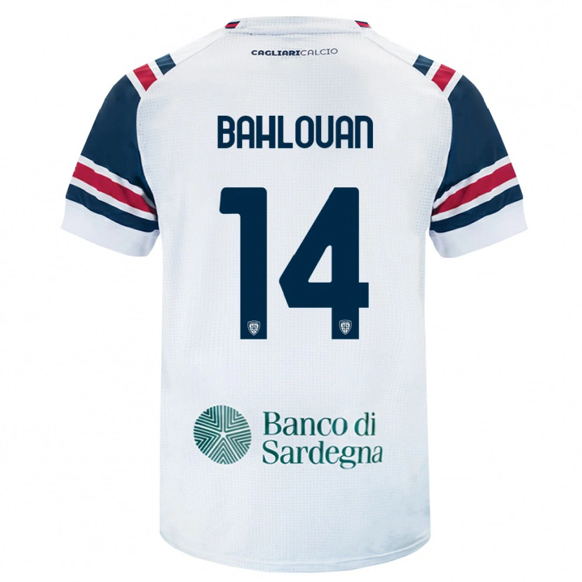 Danxen Enfant Maillot Amine Bahlouan #14 Blanc Rouge Vert Tenues Extérieur 2026/27 T-Shirt