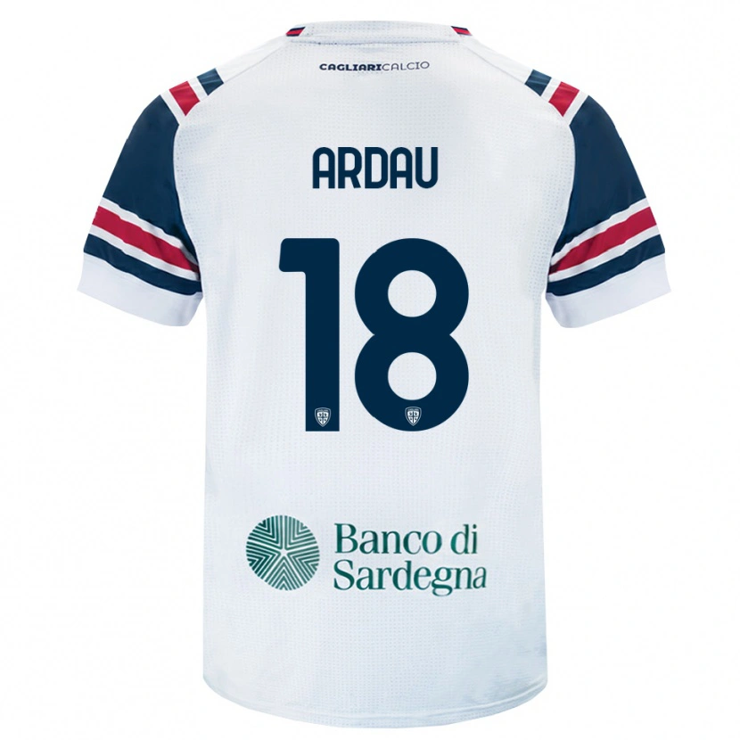 Danxen Enfant Maillot Samuel Ardau #18 Blanc Rouge Vert Tenues Extérieur 2026/27 T-Shirt