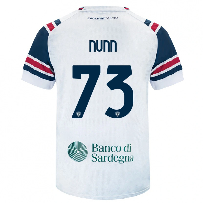 Danxen Enfant Maillot Jack Nunn #73 Blanc Rouge Vert Tenues Extérieur 2026/27 T-Shirt