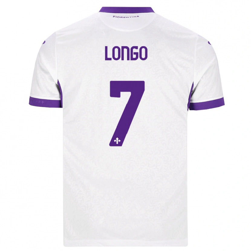 Danxen Enfant Maillot Miriam Longo #7 Blanc Violet Tenues Extérieur 2026/27 T-Shirt