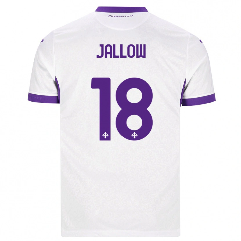 Danxen Enfant Maillot Sulayman Jallow #18 Blanc Violet Tenues Extérieur 2026/27 T-Shirt