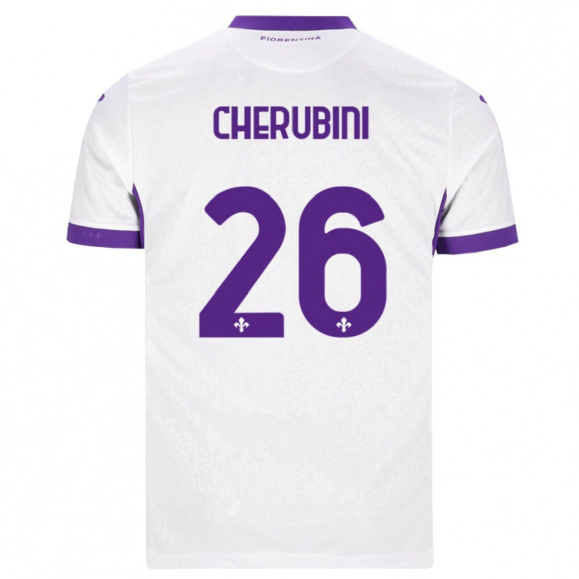 Danxen Enfant Maillot Maya Cherubini #26 Blanc Violet Tenues Extérieur 2026/27 T-Shirt