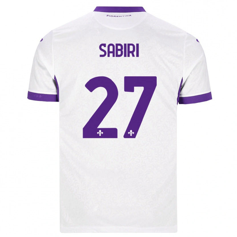 Danxen Enfant Maillot Abdelhamid Sabiri #27 Blanc Violet Tenues Extérieur 2026/27 T-Shirt