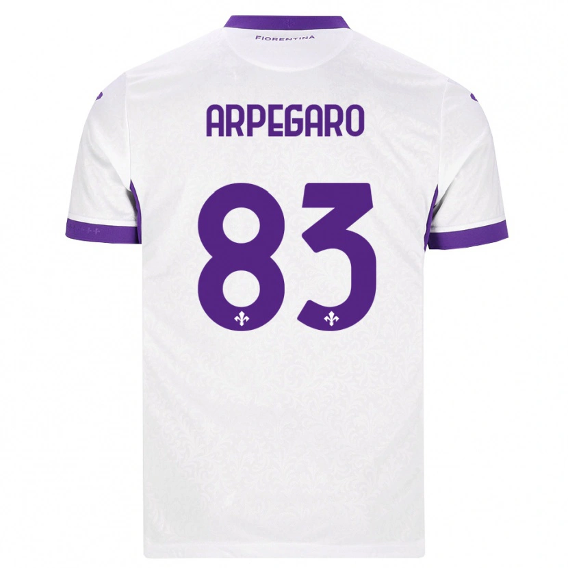 Danxen Enfant Maillot Sofia Arpegaro #83 Blanc Violet Tenues Extérieur 2026/27 T-Shirt