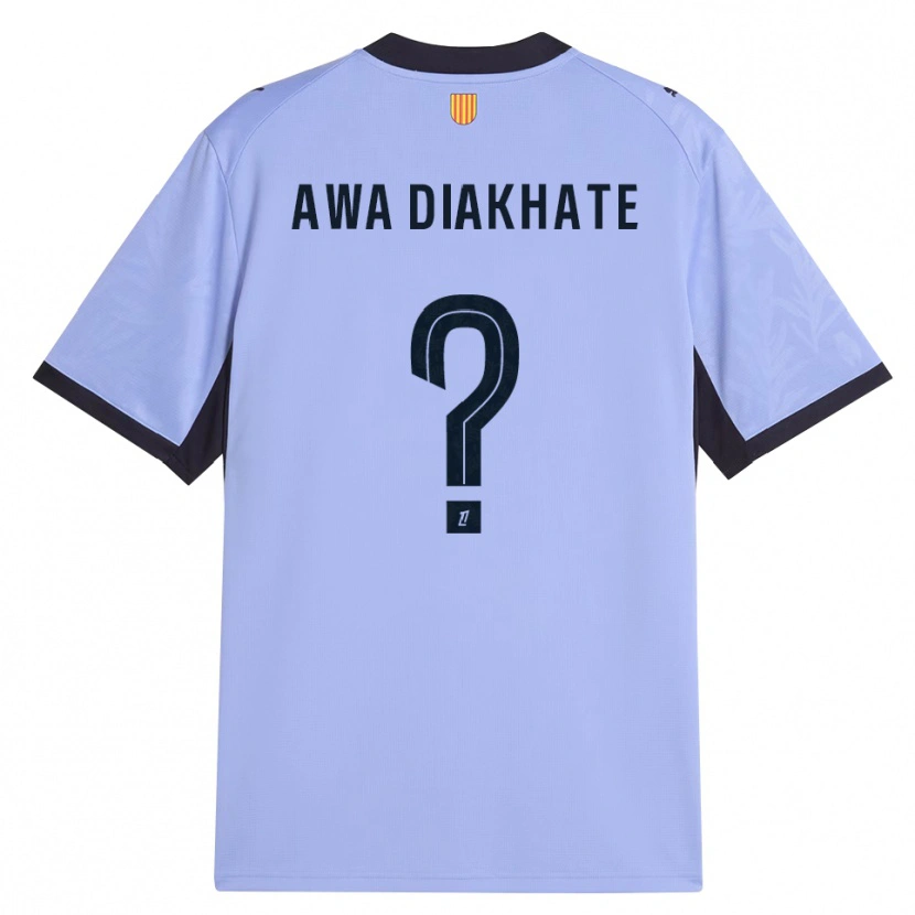 Danxen Enfant Maillot Ndeye Awa Diakhate #0 Lavande Noir Troisieme 2026/27 T-Shirt
