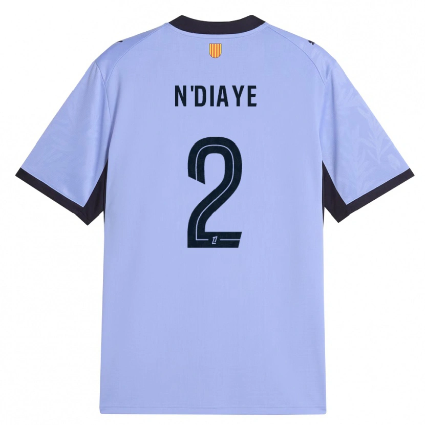 Danxen Enfant Maillot Osmane N'diaye #2 Lavande Noir Troisieme 2026/27 T-Shirt