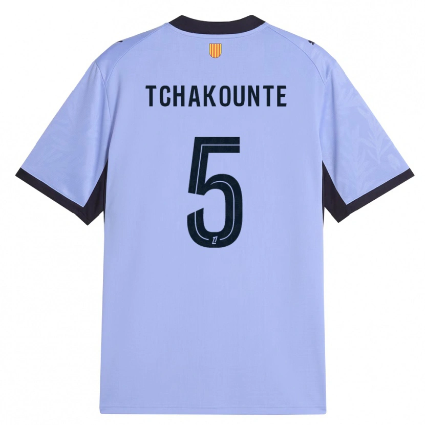 Danxen Enfant Maillot Annaëlle Tchakounté #5 Lavande Noir Troisieme 2026/27 T-Shirt