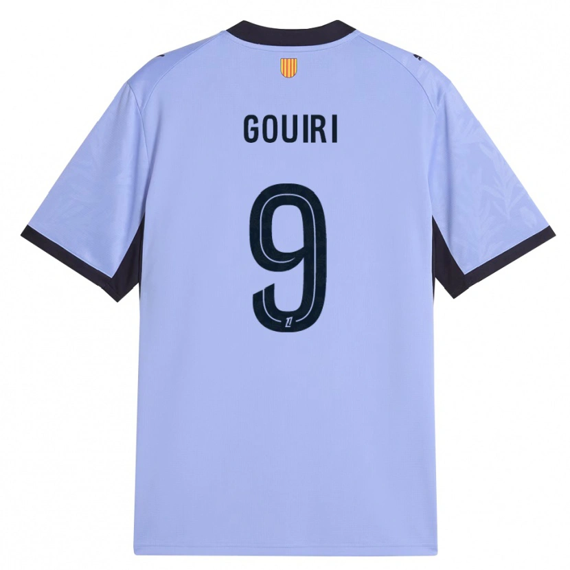 Danxen Enfant Maillot Amine Gouiri #9 Lavande Noir Troisieme 2026/27 T-Shirt